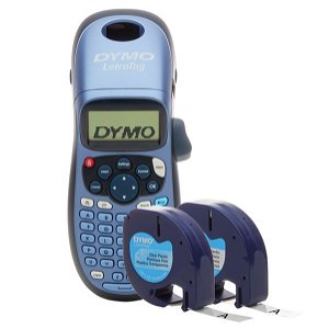 Dymo LetraTag 100H Handheld Label Printer + 2x Refill Tapes Bundle - Blue
